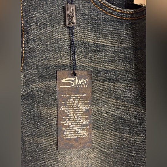 Silver Jeans Dark Blue Denim Pants (Boys) NWT - Picture 6 of 9